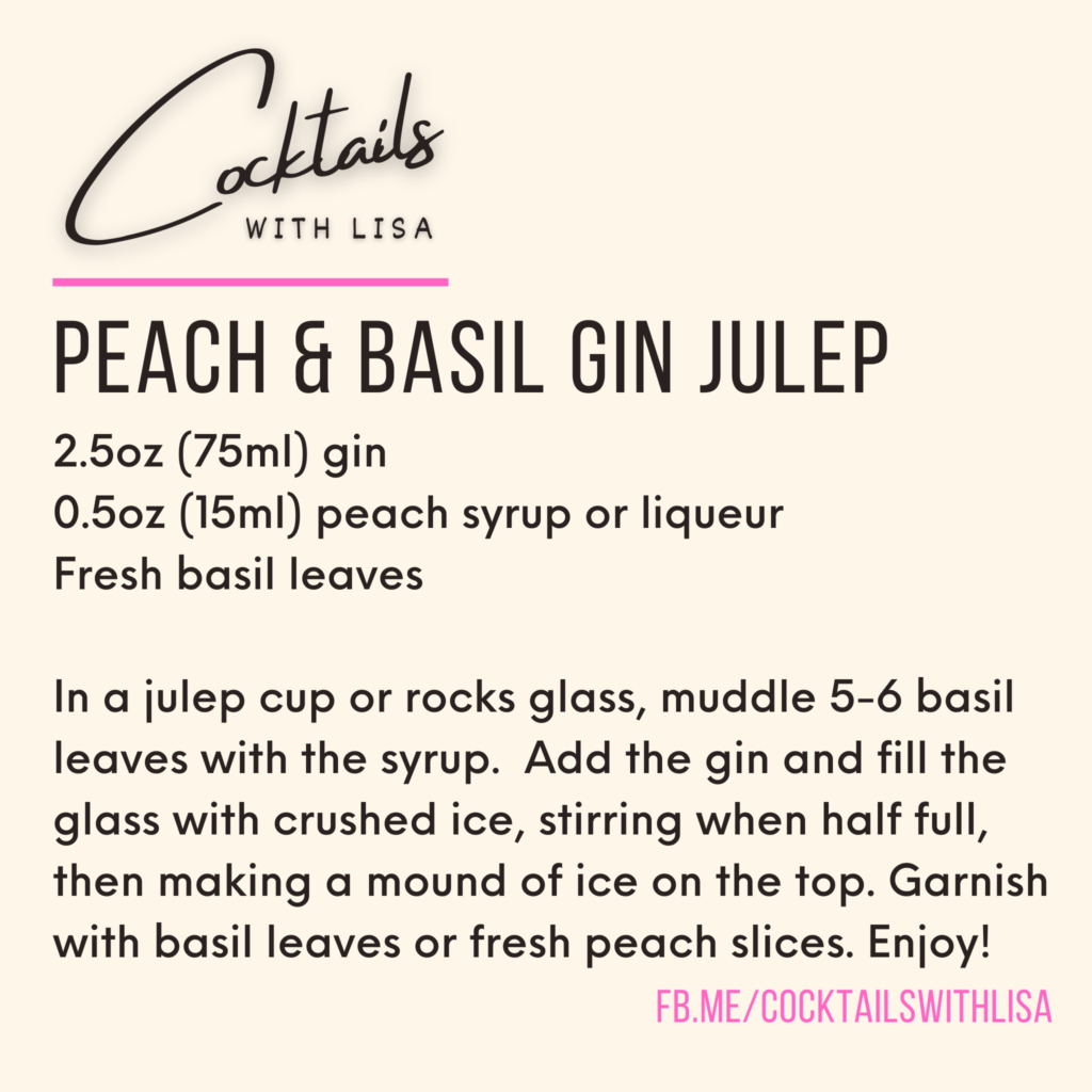 Peach & Basil Gin Julep